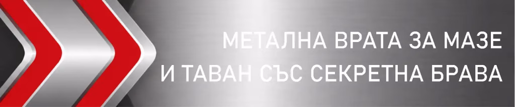 Метална врата за мазе и таван със секретна брава