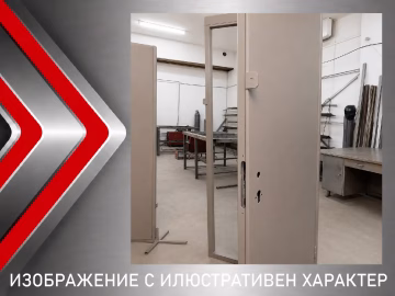 Здрава метална врата за мазе с едностранна ламарина