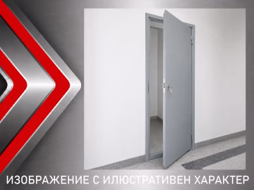Метална врата за мазе по размер с касова брава
